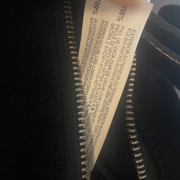 Zara black suede bag purse with studs - Picture 12 of 14